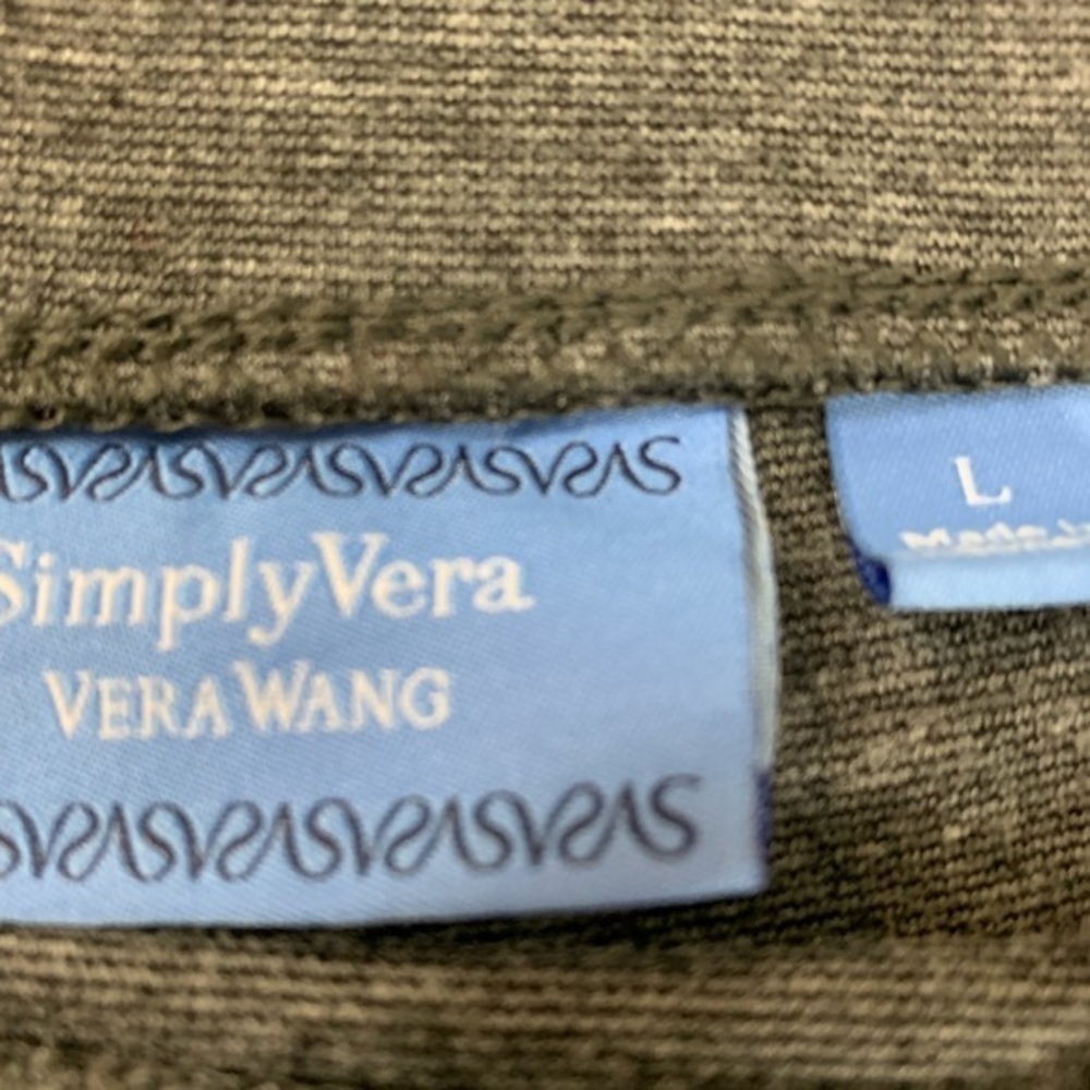SimplyVera Vera Wang Gray Stretch Skirt Size Large - Picture 4 of 5